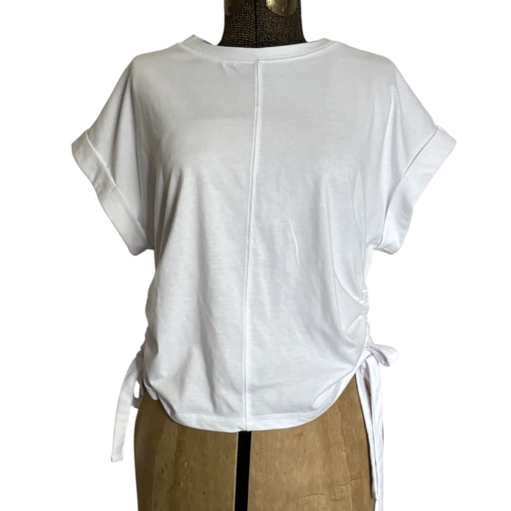 Sam Edelman Cotton Drawstring Gathered Top NEW